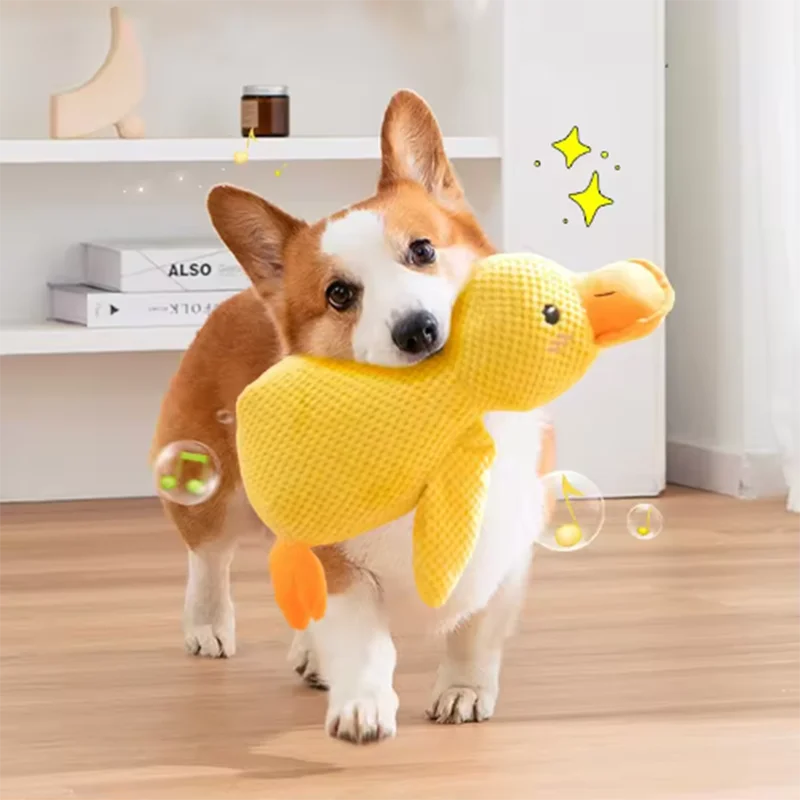 CalmBuddy Duck™ – Anxiety Relief Plush Toy for Dogs