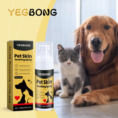 YEGBONG 50ml Pet Skin Relief Spray – Calming Care for Dogs & Cats
