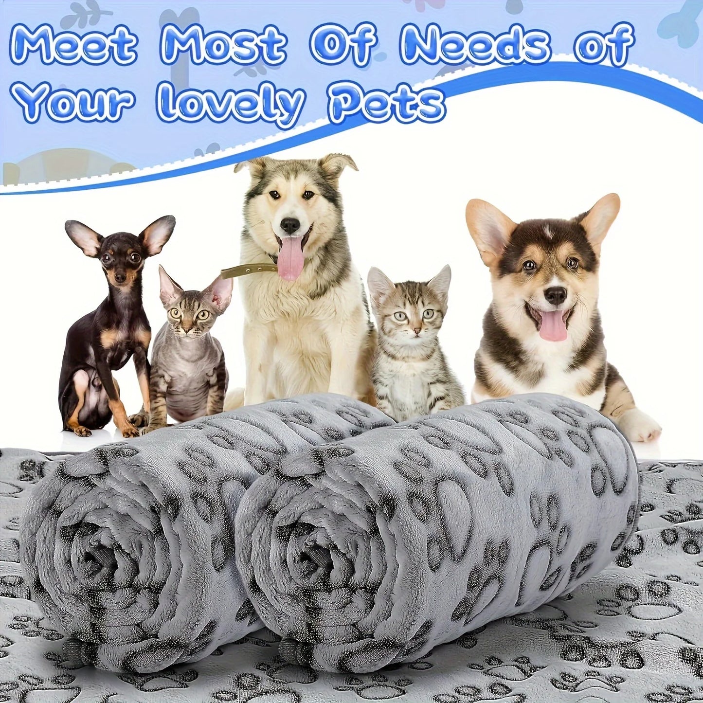 Soft Fluffy Pet Blanket – Warm Mat for Dogs & Cats